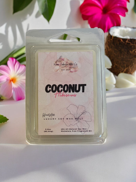 Coconut Hibiscus All-Natural Soy Wax Melt