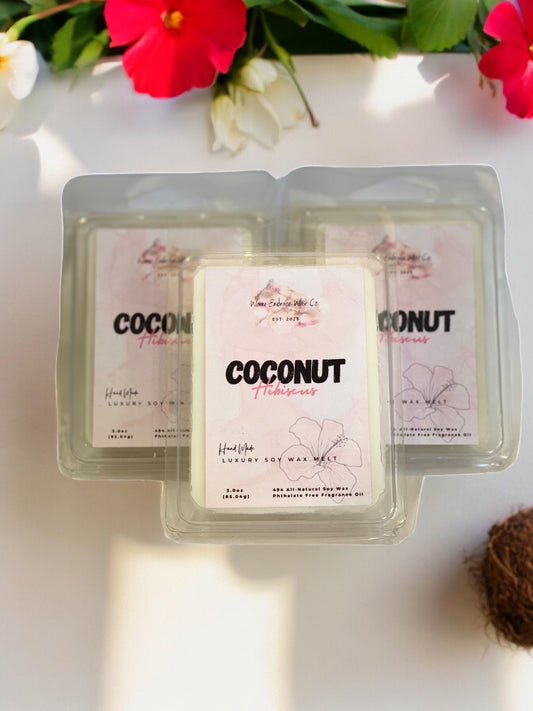 Coconut Hibiscus All-Natural Soy Wax Melt