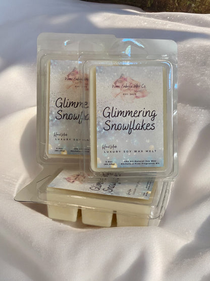 Glimmering Snowflakes Natural Soy Wax Melt